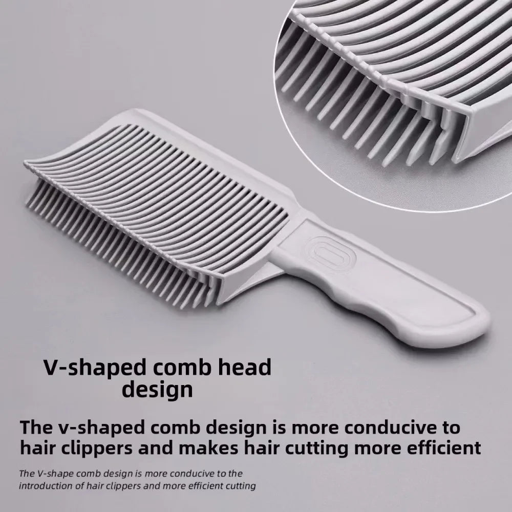 Blending Flat Top Hair Cutting Comb For Men Fading Comb Barber Clipper Heat Resistant Fade Brush Salon Styling Tool Professional