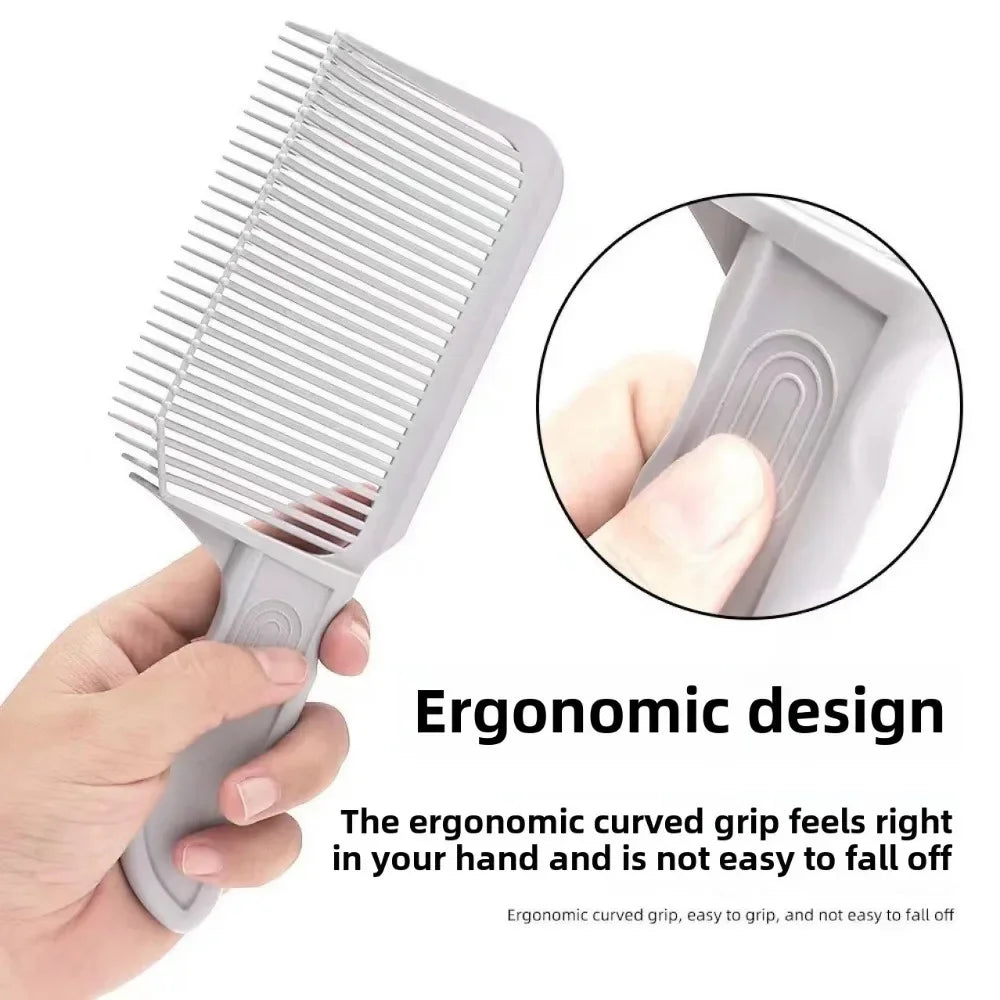 Blending Flat Top Hair Cutting Comb For Men Fading Comb Barber Clipper Heat Resistant Fade Brush Salon Styling Tool Professional