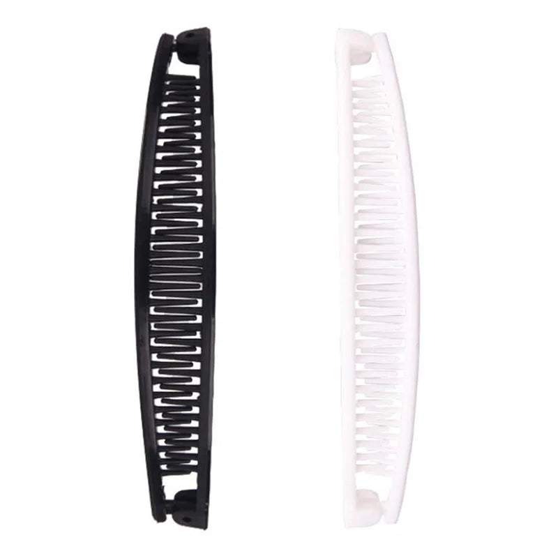 1PC Plastic Hair Clips Comb Banana Shaped Women Girls Hairpins For Party Birthday Headdress Hair Clip Comb Hair Accessories