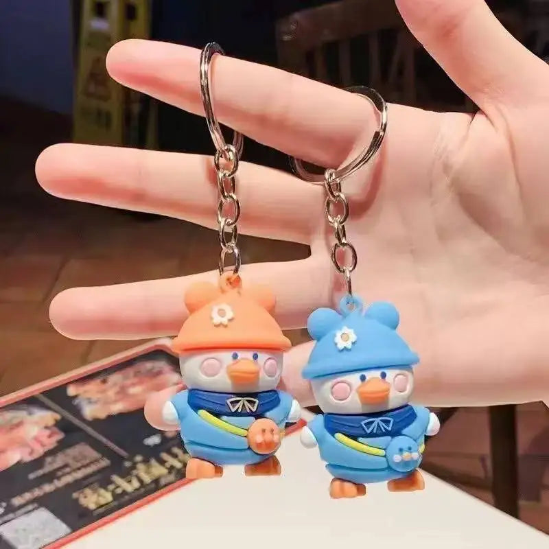 Cartoon Backpack Duck Keychain Manufacturer Direct Sales Wholesale Exquisite Pendant Doll Children's Student Gift Bag Pendant