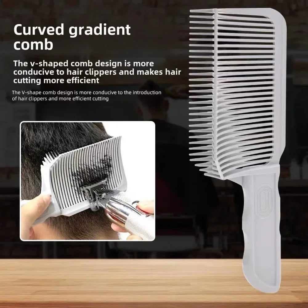 Blending Flat Top Hair Cutting Comb For Men Fading Comb Barber Clipper Heat Resistant Fade Brush Salon Styling Tool Professional