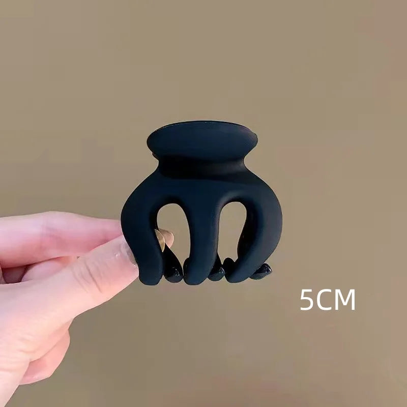 Pumpkin Matte Hair Clip Small Size Solid Color Hair Clips Hair Clip Simple Design For Girls' Fashion Accessory Everyday Wear